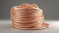 A large and thick fire fiber optic rope that moves fast