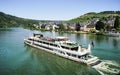 Large Tourist Sightseeing boat on the Moselle River, Germany