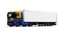 Large tractor trailer truck Royalty Free Stock Photo