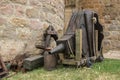 traditional forge bellows wood and leather