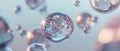A Large Transparent Sphere With Smaller Bubbles Surrounding It Royalty Free Stock Photo