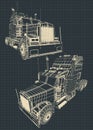 Large truck blueprints