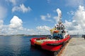 Large tugboat in port Royalty Free Stock Photo