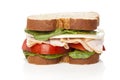 A large turkey sandwhich Royalty Free Stock Photo