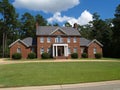 Large Two Story Brick Residential Home Royalty Free Stock Photo