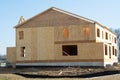 large two story family home under construction modern Royalty Free Stock Photo