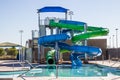 Swimming Pool With Tube Slides