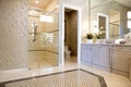 Large Upscale Master Bathroom Royalty Free Stock Photo