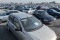 Large used car open air market RIOM Auto in Bishkek, Kyrgyzstan