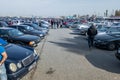 Large used car open air market RIOM Auto in Bishkek, Kyrgyzstan