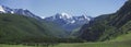 large valley in the mountains