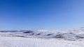 A large valley in the mountains