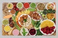 Large Vegan Health Food Collection for Ethical Eating Royalty Free Stock Photo