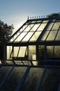 Large Victorian style garden greenhouse.