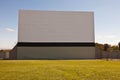 Large vintage outdoor drive-in movie theater - front view Royalty Free Stock Photo