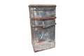 Large vintage safe, strong box. Royalty Free Stock Photo