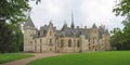 Large vista of a french castle