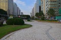 Large Walking Path through Dr Carlos D'assumpcao Park in Macau, China