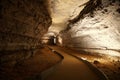 The large walking path inside of Mammoth Cave near Kentucky, U.S