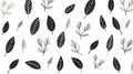 Minimalist Leaf Pattern: A Joyful Celebration Of Nature