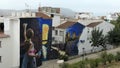 Large wall mural in Andalusian village of ÃÂlora