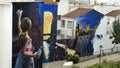 Large wall mural in Andalusian village of ÃÂlora, Spain