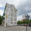 A large wall painting in Vilnius