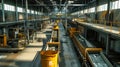 Large Warehouse Filled With Metal Items at Garbage Processing Plant Royalty Free Stock Photo