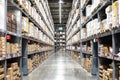 Large warehouse logistic or distribution center. Interior of war