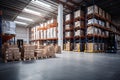 Large Warehouse with Pallet Racks, Industrial Storage Solutions