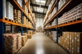 large warehouse for sale of goods in wholesale and retail stores