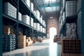 Large warehouse for sale of goods in wholesale and retail stores