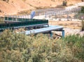 Large water pipe line in the Negev desert