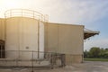 Large water tank for fire fighting in industrial process,safety first Royalty Free Stock Photo