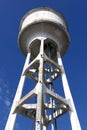 Large water tank outdoors.