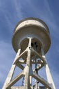 Large water tank outdoors in morning. Royalty Free Stock Photo