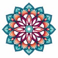 Vibrant Mandala Designs: Hand-drawn Flowers And Geometric Patterns