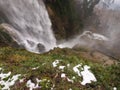 Large waterfall at Edessa falls in Greece.