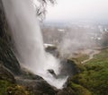 Large waterfall at Edessa falls in Greece.