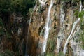 Large Waterfall in Plitvice Lakes National Park Royalty Free Stock Photo