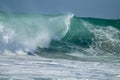 Large wave crashing in the ocean