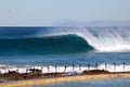 Large Wave at Newcastle Baths - Australia Royalty Free Stock Photo