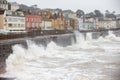 Large Waves Breaking Against Sea Wall At Dawlish In Devon Royalty Free Stock Photo