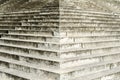 Large weathered symetrically staircase