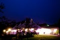 A large wedding tent