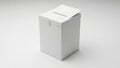 A large white box with a lid sitting on a flat surface Royalty Free Stock Photo