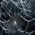 Cobwebs in white - ai generated image