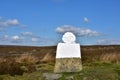 White Cross Stone Waymarker in North Yorkshire in England