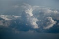 A large white cumulus cloud, the storm is approaching Royalty Free Stock Photo