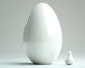 Big and Small Abstract Egg Shapes Concept Royalty Free Stock Photo